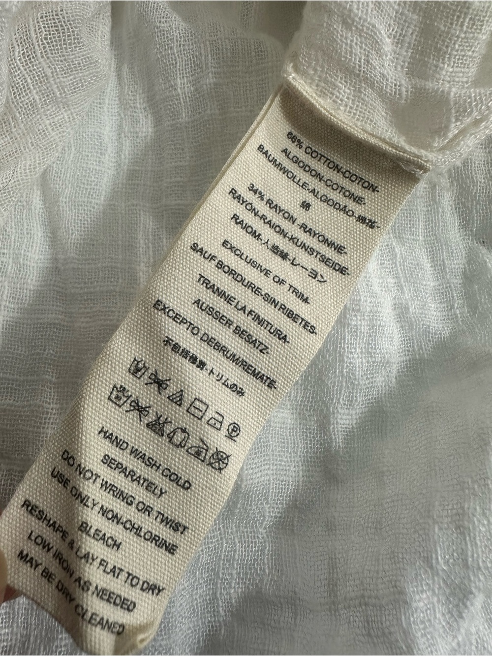 Free People Size Medium M Talk To Me Half Button Up Fray Hem Top White - Picture 10 of 12